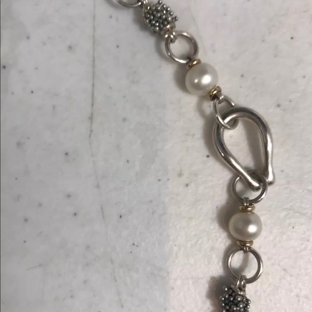 Signed Michael Dawkins .925 silver chain 14Kt Acc - Picture 5 of 8
